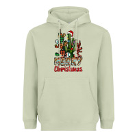 Matcha merry christmas cactus western Heavyweight Hoodie - BarkalooDesign