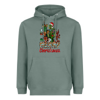Sage merry christmas cactus western Heavyweight Hoodie - BarkalooDesign