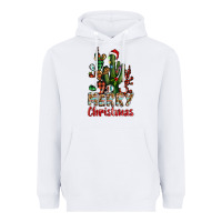 White merry christmas cactus western Heavyweight Hoodie - BarkalooDesign