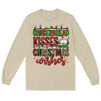 Mushroom gingerbread kisses and christmas wishes Long Sleeve Tee - FaDigitalArtStudio