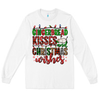 White gingerbread kisses and christmas wishes Long Sleeve Tee - FaDigitalArtStudio