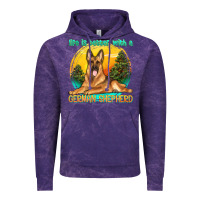 Cloud Purple life is better with a german shepherd Vintage Hoodie - texasbilliewilder