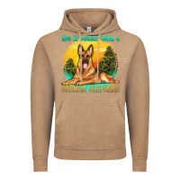 Vintage Coffee life is better with a german shepherd Vintage Hoodie - texasbilliewilder