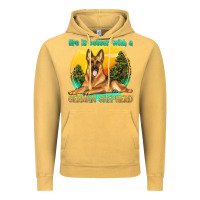Vintage Mustard life is better with a german shepherd Vintage Hoodie - texasbilliewilder
