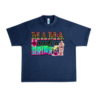 Navy mama needs a drink Urban Heavy Tee - Zillion Design Studio