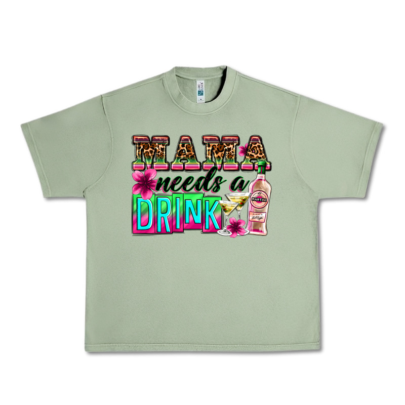 Mama Needs A Drink Urban Heavy Tee by Zillion Design Studio | Teevron