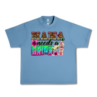 Pebble Blue mama needs a drink Urban Heavy Tee - Zillion Design Studio