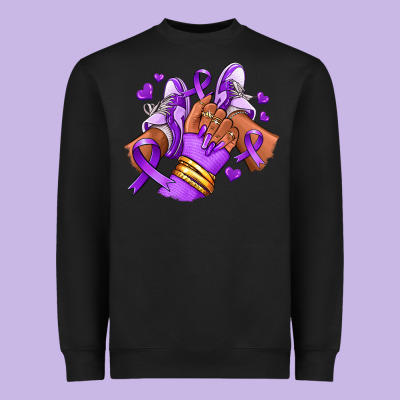 Heavyweight Sweatshirt domestic violence afro girl sneakers