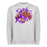 Heather Grey domestic violence afro girl sneakers Heavyweight Sweatshirt - RanaPortraitStore