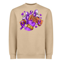 Mushroom domestic violence afro girl sneakers Heavyweight Sweatshirt - RanaPortraitStore