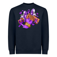 Navy domestic violence afro girl sneakers Heavyweight Sweatshirt - RanaPortraitStore