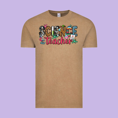 Science Teacher Vintage Tee Designed By Zillion Design Studio
