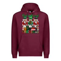 Burgundy nuts about christmas Premium Hoodie - MaliasSmallBusiness
