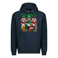 Navy nuts about christmas Premium Hoodie - MaliasSmallBusiness