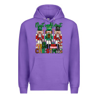 Purple nuts about christmas Premium Hoodie - MaliasSmallBusiness