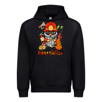 Black firefighter gnome Urban Hoodie - BarkalooDesign