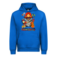 Cobalt firefighter gnome Urban Hoodie - BarkalooDesign
