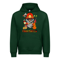 Foreset Green firefighter gnome Urban Hoodie - BarkalooDesign