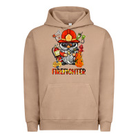 Pigment Burro firefighter gnome Urban Hoodie - BarkalooDesign