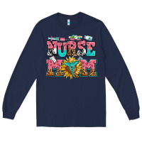 Navy nurse mom Long Sleeve Tee - AdoDesignShop