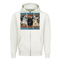 Oatmeal Heather black angus Simmental charolais Zipper Hoodie - JahusDesignShop