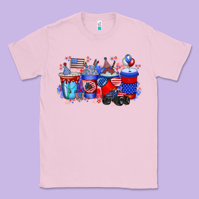 American Drink Classic Tee Designed By Racoondesign