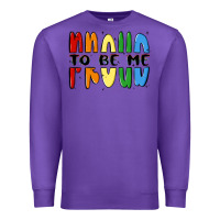 Purple proud to be me Premium Sweatshirt - MaliasSmallBusiness