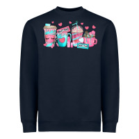 Navy lash hustler coffee cups Heavyweight Sweatshirt - texasbilliewilder