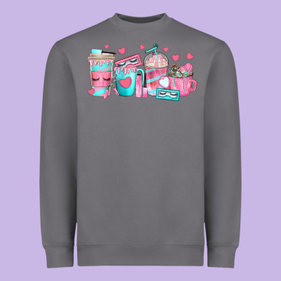 Lash Hustler Coffee Cups Heavyweight Sweatshirt Designed By Texasbilliewilder