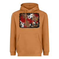Meerkat distressed cowhide leopard christmas background Heavyweight Hoodie - Jasminsmagicworld