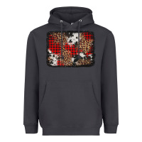 Smoke distressed cowhide leopard christmas background Heavyweight Hoodie - Jasminsmagicworld