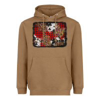 Toasted Coconut distressed cowhide leopard christmas background Heavyweight Hoodie - Jasminsmagicworld