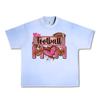 Grape Ice football mom with leopard Urban Heavy Tee - Zillion Design Studio