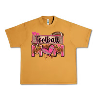 Peanut Butter football mom with leopard Urban Heavy Tee - Zillion Design Studio