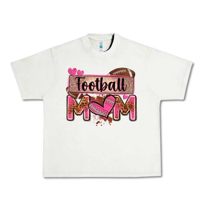 Football Mom With Leopard Urban Heavy Tee by Zillion Design Studio | Teevron
