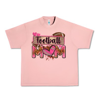 Salmon football mom with leopard Urban Heavy Tee - Zillion Design Studio
