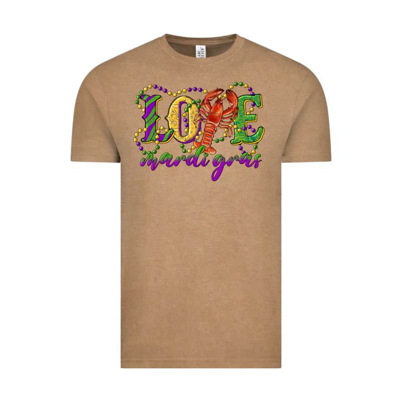 Love With Crawfish Mardi Gras Vintage Tee by RanaPortraitStore | Teevron