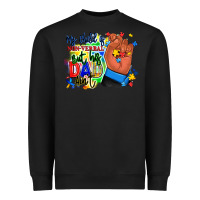 Black my child is non verbal but his dad aint afro hand Heavyweight Sweatshirt - RanaPortraitStore