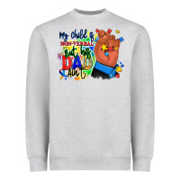 My Child Is Non Verbal But His Dad Aint Afro Hand Heavyweight Sweatshirt | Teevron