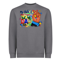 Storm my child is non verbal but his dad aint afro hand Heavyweight Sweatshirt - RanaPortraitStore