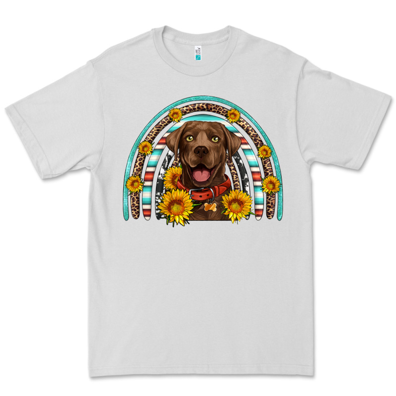 Chocolate Labrador Rainbow Premium Tee by Artiststas | Teevron