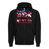 Black costom name valentines day cna certified nursing Zipper Hoodie - AdoDesignShop