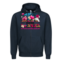 Navy costom name valentines day cna certified nursing Zipper Hoodie - AdoDesignShop