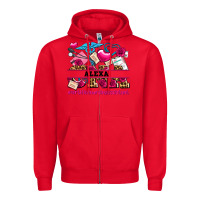 Red costom name valentines day cna certified nursing Zipper Hoodie - AdoDesignShop