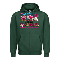 Sports Green costom name valentines day cna certified nursing Zipper Hoodie - AdoDesignShop