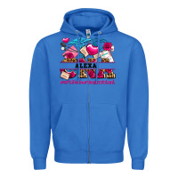 True Royal costom name valentines day cna certified nursing Zipper Hoodie - AdoDesignShop