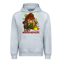 Heather Grey dog mom  life gnome Urban Hoodie - BarkalooDesign