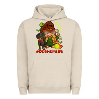 Pigment French Oak dog mom  life gnome Urban Hoodie - BarkalooDesign