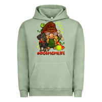 Pigment Oil Green dog mom  life gnome Urban Hoodie - BarkalooDesign
