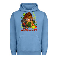 Pigment Pebble Blue dog mom  life gnome Urban Hoodie - BarkalooDesign